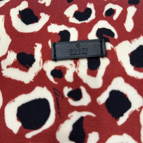 GUCCI Canvas Leopard Print Tote - Picture 4 of 16